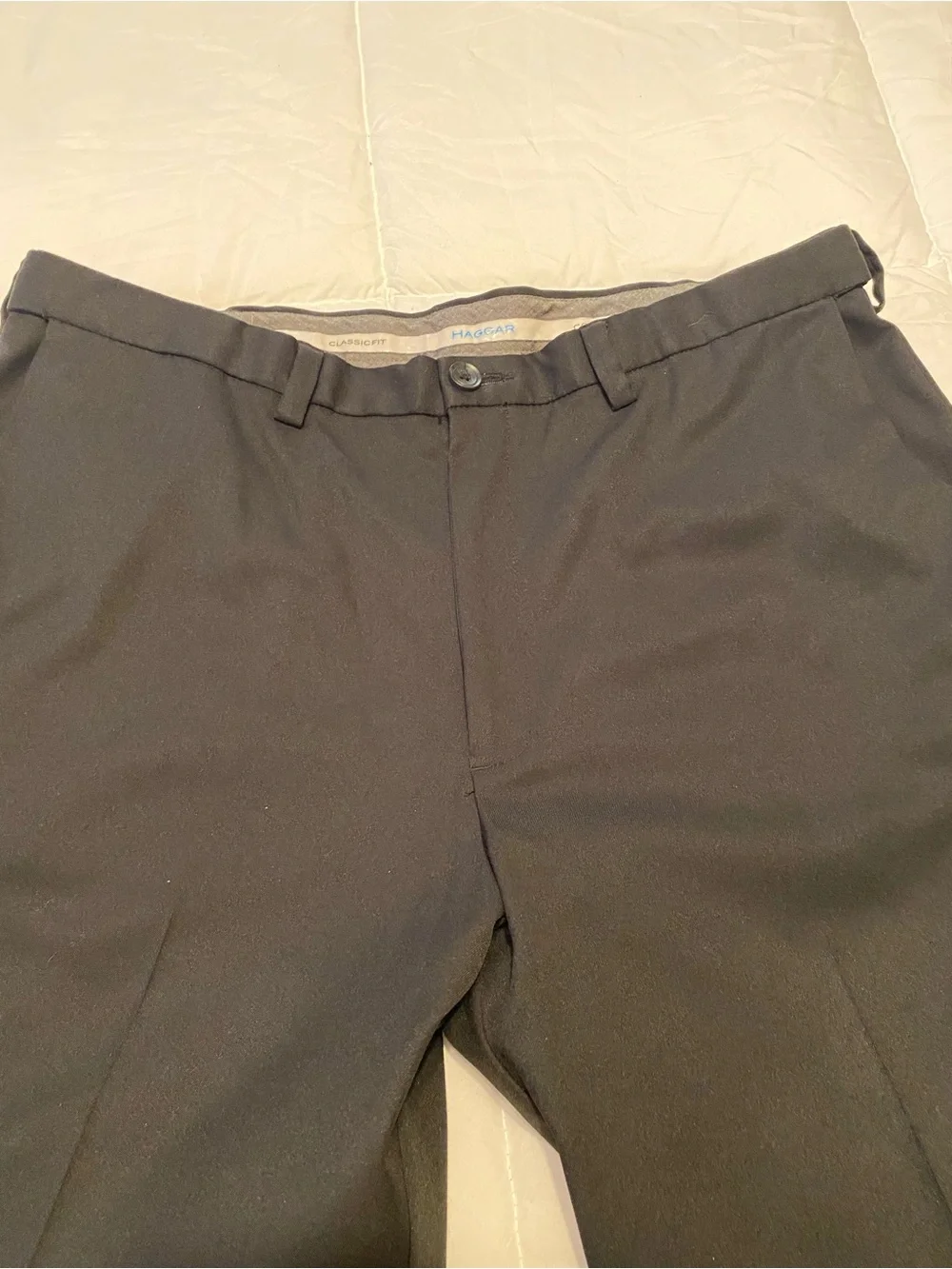 Men's Tailored Black Dress Pants - Classic Straight Leg